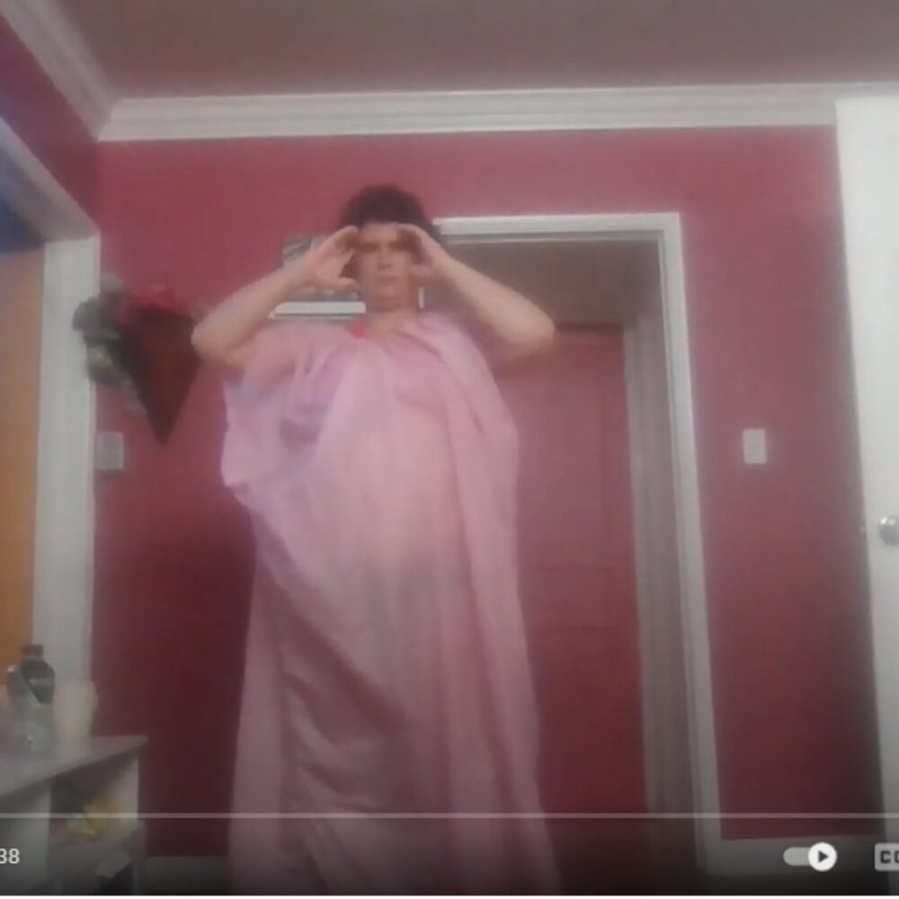 Trees Naturals Long Tank Rouched Neck Petal Dress